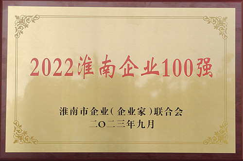 2022淮南企業(yè)100強(qiáng)